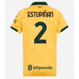 AC Milan Pervis Estupinan #2 Tredje skjorte til dame 2025-26 Kortermet